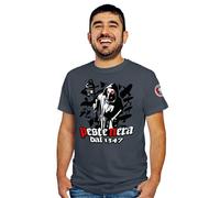 Feudalesimo e Libertà Peste Nera Tour Europeo - 1347 - T-Shirt Uomo - Black Plague - Medioevo - Maglietta a Manica Corta 100% Cotone Organico - XXXL