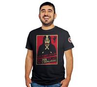 Feudalesimo e Libertà V per Vlad l'Impalatore - T-Shirt Uomo - Vendetta - Dracula - Maglietta a Manica Corta 100% Cotone Organico - XXL
