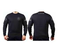FEUER1 Sweat Black, L.A.P.D. SWAT, California, Flag, Nero , S