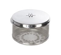 FEUERDESIGN PADELLA FORATA ACCIAIO INOX PER GRILL GRIGLIA VERDURE CAMPEGGIO
