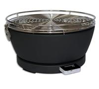 Feuerdesign Vesuvio Grill E Pinza Per Barbecue, Diametro 33 Cm, Lavabile In Lavastoviglie, Ventola Rimovibile, Borsa Per Trasporto Inclusa, Grigio