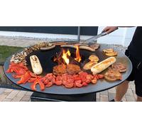 Feuerplatte Griglia 60cm 5mm Stah Set Completo Con Auflageeisen Inserto Barbecue