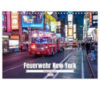 Feuerwehr New York - Heart of the City (Wandkalender 2026 DIN A4 quer), CALVENDO Monatskalender: Dynamische Fotomotive der New Yorker Feuerwehr: ... - ein Kalender voller Spannung und Respekt.