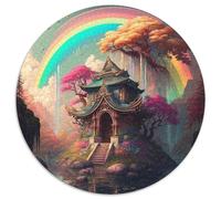 Feuerwehrmann-Katzen-Puzzle 1000 Teile, Unmögliches Puzzle für Erwachsene für Jugendliche, interaktives Familienspiel, Herausforderungsgeschenk, 1000 Teile (67,5x67,5cm)