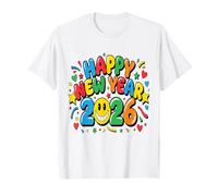 Feuerwerk Silvester Happy Neujahr Pyro Spruch Konfetti Smile Maglietta