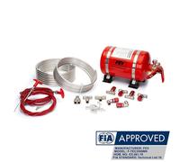 FEV Fia Gara Auto Estintore Kit 3.5L Meccanico Plumbed-In Schiuma