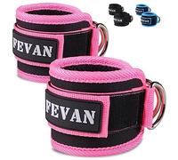 FEVAN 2 cavigliere puleggie Gym - Cavigliera per puleggia, imbottita in velcro, accessori da palestra unisex