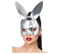 Fever Argento Finto Pelle Coniglio Maschera Da Sexy Halloween Costume Accessor