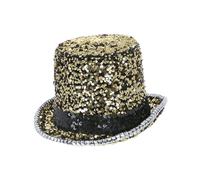 Fever Deluxe Cappello a Cilindro Paillettes (SM1587)