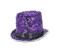 Fever Deluxe Cappello a Cilindro Paillettes (SM1587)
