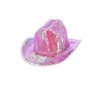 Fever Deluxe Lustrini Cowgirl Cappello Adulti Wild West Accessorio Vestito