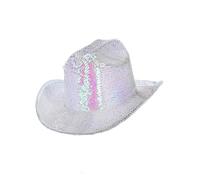 Fever Deluxe Lustrini Cowgirl Cappello Adulti Wild West Accessorio Vestito