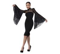 Fever Deluxe Manica In Pizzo Gothica Sciarpa Deluxe Accessorio Costum Halloween