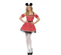 Fever Miss Minnie Costume Donna Libro di Racconti Mouse Costume UK 8-12