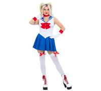 Fever Star Sailor Costume - with Dress, Choker, Tiara, Gloves & Boot Covers - M