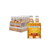 Fever Tree Ginger Ale con Aromi Naturali, Mixer per Whisky e Rum, Miscela di Zenzero, Acqua di Fonte, Sapore Intenso e Avvolgente, 4x 200ml