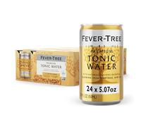 Fever Tree Tonic Water - Miscelatore di qualità premium, bevanda rinfrescante per cocktail e mocktail. Ingredienti di provenienza naturale, senza dolcificanti artificiali o coloranti, lattine da 150