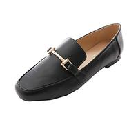 Feversole Women's Fashion Trim Deco Loafer Slippers,Pantofole Decorative alla Moda per Donna