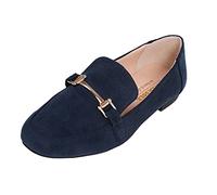 Feversole Women's Fashion Trim Deco Loafer Slippers,Pantofole Decorative alla Moda per Donna