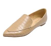 Feversole Women's Loafer Flat Pointed, Mocassini da Donna alla Moda con Punta Piatta e comode Scarpe da Ufficio da Guida