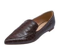 Feversole Women's Loafer Flat Pointed, Mocassini da Donna alla Moda con Punta Piatta e comode Scarpe da Ufficio da Guida