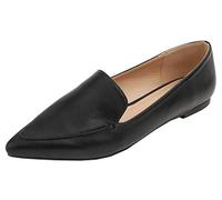 Feversole Women's Loafer Flat Pointed Mocassini da Donna alla Moda con Punta Piatta e comode Scarpe da Ufficio da Guida