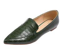 Feversole Women's Loafer Flat Pointed, Mocassini da Donna alla Moda con Punta Piatta e comode Scarpe da Ufficio da Guida