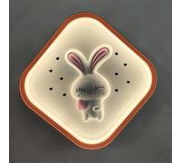 FEWDSCA Carino Moderno Ledda da Pareter Le Stanze Delle Ragazze e Dei Ragazzi, Luminaria Decorativa Montata a Pareter Asilo Materno, Fianco Letto, Regalirni/25 * 25Cm/Coniglio