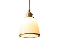 FEWDSCA Hertl Crema-Colore Vetro Sospensiluce Metedgeiottoneda a Sospensioneda Diametro 5.9In E27Da Portadari Francesi Bar, Camera da Letto, da Letto Ristorante Illuminazione