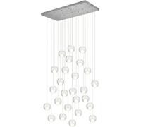 FEWDSCA Lampada a Soffittoi Inlo Luci a Sospensiad Alto Soffitto a Sfera Di Vetro a Risciacquo Montaggio Lungodario Sospeso Illuminazifoyer Ingresso Scala/Luce Diurna Bianca
