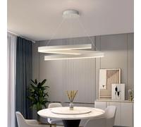 FEWDSCA Lampada a Sospensione Circolare a Led Lampada a Sospensione a Spirale Nera Lampada Moderna Semplice Regolabile Lampadario Ristorante Illuminazione Decorativa Applicare Al Soggiorno Camera da L