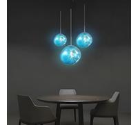 FEWDSCA Lampada a Sospensione Moderna Lampada a Sospensione in Stile Classico Lampada a Sospensione Regolabile in Altezza Lampada a Sospensione in Acrilico Fresco con E27 per Sala da Pranzo Soggiorno