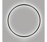 FEWDSCA Lampada da Parete ad Anello Ultra-Sottile con Ombra in Acrilico Modern Linear Sconces Illuminazidi Sfondorsonalizzata/Luce Bianca/30Cm