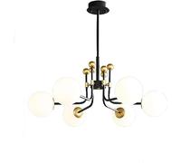 FEWDSCA Lampadera Di Natalepadera Modernapadera a Soffitto Fasiolo Molecula Di Vetro Biancopadera a Sfera Luce a Sospensicreativar Camera da Letto Sala da Pranzo/Bianco/82 * 30 cm