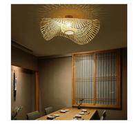 FEWDSCA Lightiled Chinese Ceilirestaurant Tea Room Zen Handmade Japaneseps Bedroom Led Indoor Lights, Modern Liviroom Crystal Ceililight/Colore/45 cm