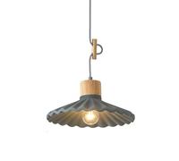 FEWDSCA Luce a Sospensione Indoor Nordic Calcestruzzo Fiore Di Loto Vintage Ristorante Sospensione Lampada Moderna Camera da Letto Lampadario per L'Isola Cucina da Letto/Grigio