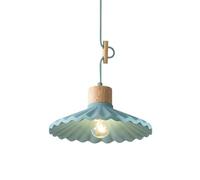 FEWDSCA Luce a Sospensione Indoor Nordic Calcestruzzo Fiore Di Loto Vintage Ristorante Sospensione Lampada Moderna Camera da Letto Lampadario per L'Isola Cucina da Letto/Blu