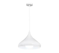 FEWDSCA Luce a Sospensione Indoor Nordic Modern Macaron Ombra in Alluminio Appendicia Lampada a Sospensione Regolabile Lampada a Sospensione per la Camera da Letto Dell'Isola Della Cucina/Bianco/42 cm