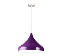 FEWDSCA Luce a Sospensione Indoor Nordic Modern Macaron Ombra in Alluminio Appendicia Lampada a Sospensione Regolabile Lampada a Sospensione per la Camera da Letto Dell'Isola Della Cucina/Violetta/32C