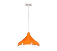 FEWDSCA Luce a Sospensione Indoor Nordic Modern Macaron Ombra in Alluminio Appendicia Lampada a Sospensione Regolabile Lampada a Sospensione per la Camera da Letto Dell'Isola Della Cucina/Arancione/32