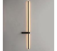 FEWDSCA Luce da Parete Lineari,Da da Parete a Striscia Di Metnero, Modern 12W Led Wall Sconce, Luce Dell'Atmosfera Dell'Illuminazidecorativa Del Corridoio,De a Parete Lunghe Di Fondo/Dimmi/Destra