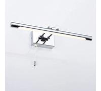 FEWDSCA Luce Dello Specchio Del Bagnoda da Parete Del Gabinetto Della Vanità Del Cromo Tira il Cavode Dello Specchio Del Bagno Dello Specchio Del Bagno Raccordo Della Luce Anteriore Sopra lo Specchio/