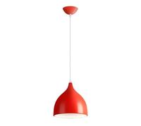 FEWDSCA Luce Di Lusso Stilepadario Casapada a Sospensiin Alluminio Casale a Sospensiluce Regolabile E27 Ombra a Sospensia Testa Singolar Cucina Camera da Letto/Rosso