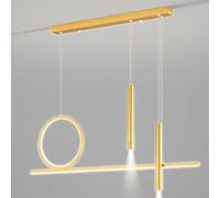 FEWDSCA Lumini a Sospensione Lampadario Moderno Indoor con Riflettori Regolabili Sospensioni Lineari per Cucina Isola Sala da Pranzo Soggiorno/6000K Luce Bianca