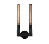 FEWDSCA Mid Century Linear Wall Light Bar Bagno Vanity Sopra lo Specchio, Sconce Industriale Neror Camera da Letto, Cucina/Oscuro/2 Luce