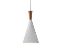 FEWDSCA Pendente Scandinavo Ombra Di Luce Tradizionale Decoraziin Legnodari in Meteuropeo Cavo Soffitto Illuminaziarredamento Cucina Isola e Sala da Pranzo/Bianco