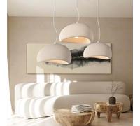 FEWDSCA Polistyrene Ristorante Lampada a Sospensione Stile Blaiken Marrone Lampadario Moderno Crema Semplice Lampada a Sospensione Regolabile Decorazione Sospensione Luce Soggiorno Camera da Letto Sos