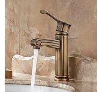 FEWDSCA Rubinetti, Rubinetto da Bagno Antico, Rubinetto da Lavabo Sopra il Piano in Stile Retrò, Rubinetto da Lavabo Di Alta Qualità/235 Mm