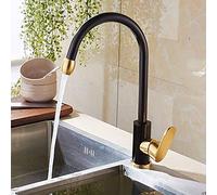 FEWDSCA Rubinetti, Rubinetto Girevole a 360° in Alluminior Lavello da Cucina a Foro Singolor Acqua Calda Eda, Rubinettor Lavello da Cucina con Installazia Ponte/B
