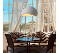 FEWDSCA Stesulfr Luminari a Sospensicucina Scandinava Illuminazia Sospensisull'Isola Sala da Pranzo Luminario Wabi-Sabiadario Moderno E27 Base Calcestruzzo Cemento Look Altezza/30C